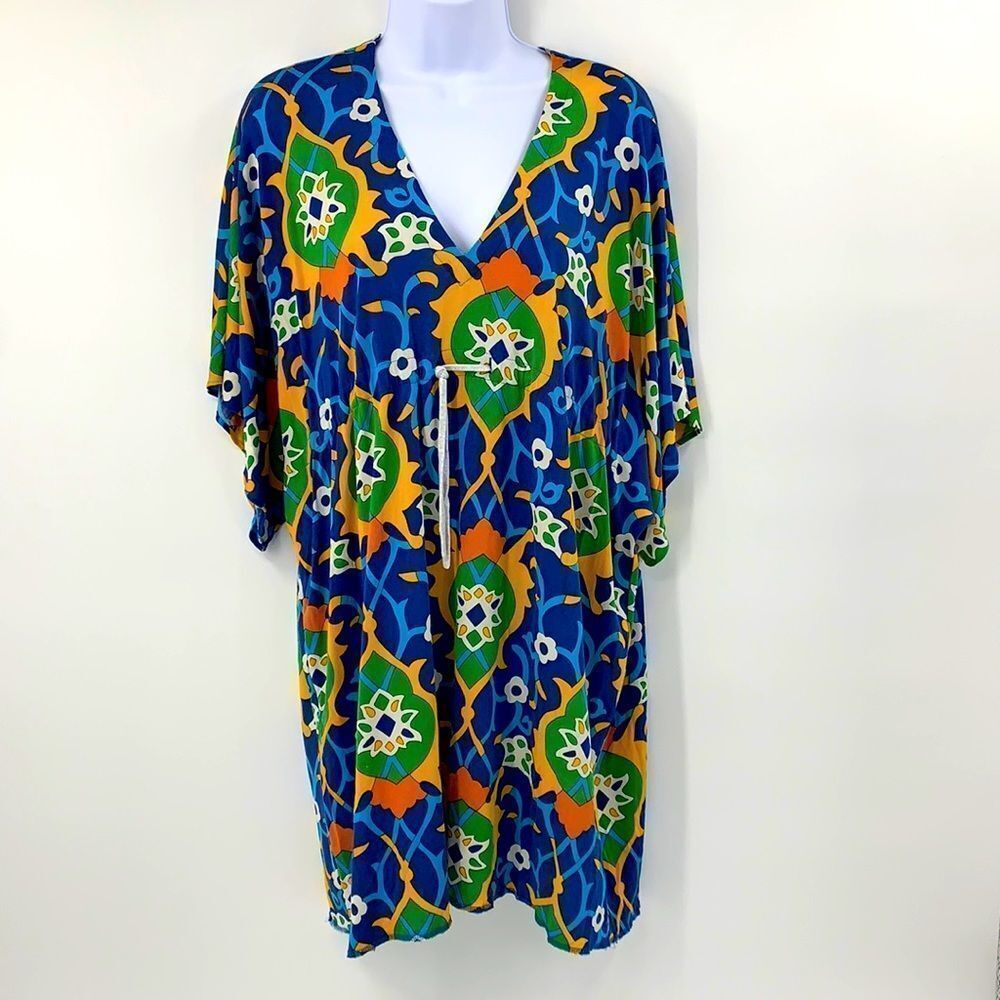 Nieves Lavi Kaftan Swim Cover Up Sz XS‎